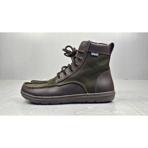 LEMS Boulder Boots Timber Mens 8 Womens 9.5 Brown Flannel Lined Hiking Shoes
